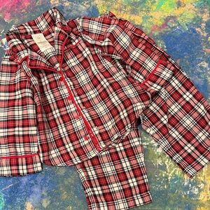 GAP + Pendleton Red and Black Plaid Toddler Pajama Set
